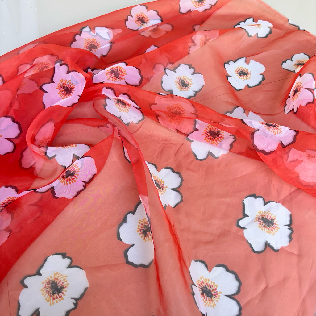Organza Motif Bunga