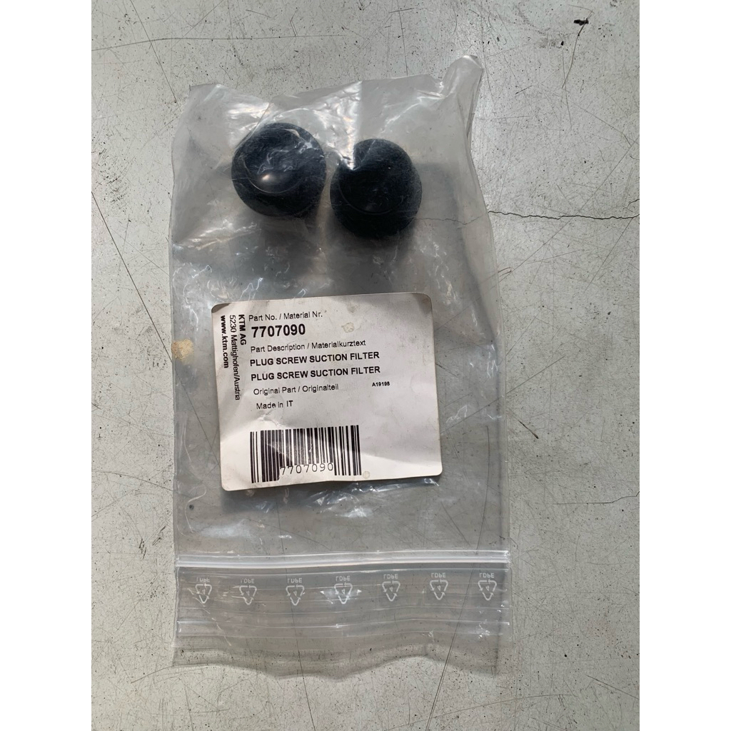 KTM AG plug screw suction filter 7707090 p ag 5230 baud filter untuk motor husqvarna te 511