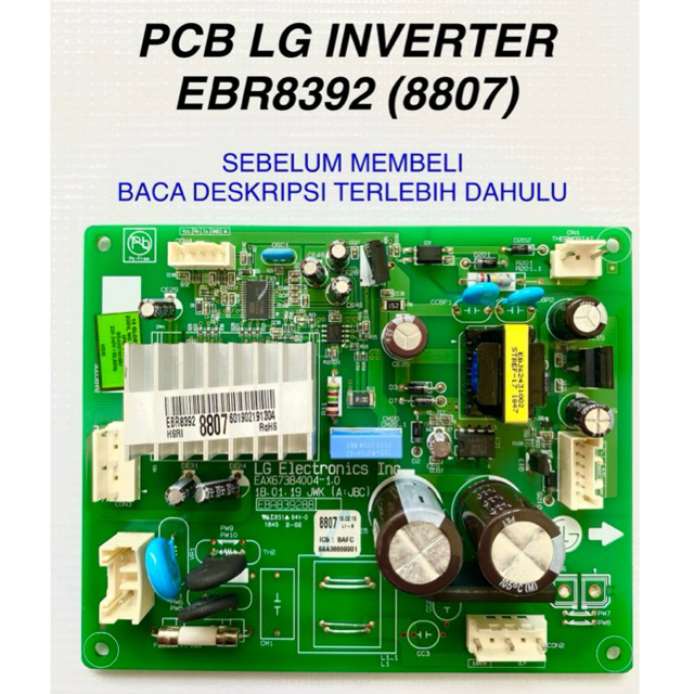 8808 / 8807 / ebr839288 / modul kulkas LG 8808 / modul kulkas LG ebr839288 / pcb kulkas LG 8808 / mo
