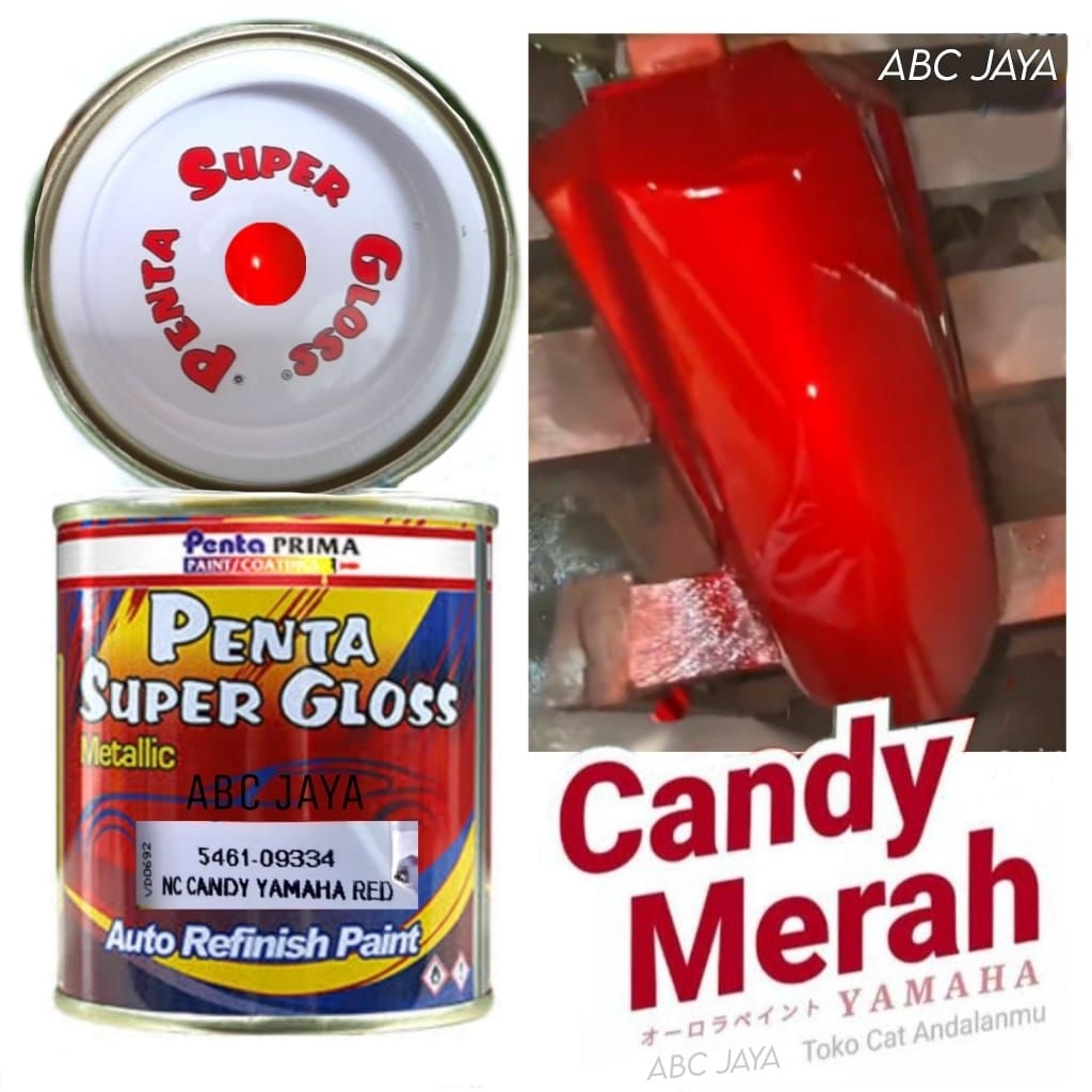 Cat Penta Super Gloss 5461 - 09334 Candy Yamaha Red 200ml Candy Merah Candytone Red Candi Candy tone
