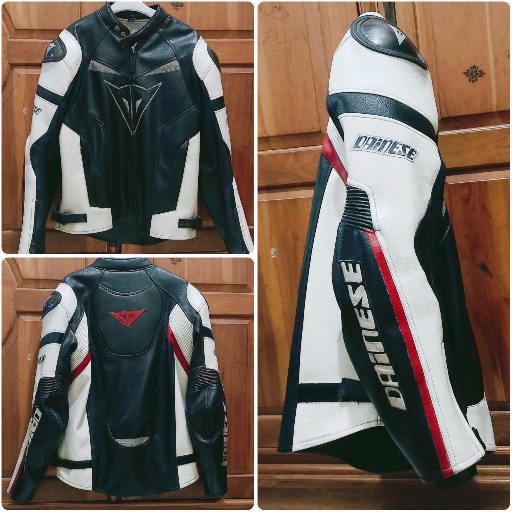 JAKET ORIGINAL DAINESE AIRFAST PELLE SIZE L ( Uk Luar )