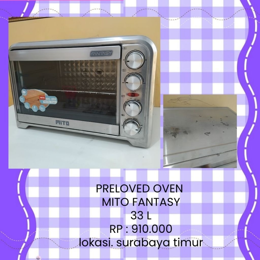 Oven bekas/Preloved Oven Mito fantasy mo 888 Surabaya