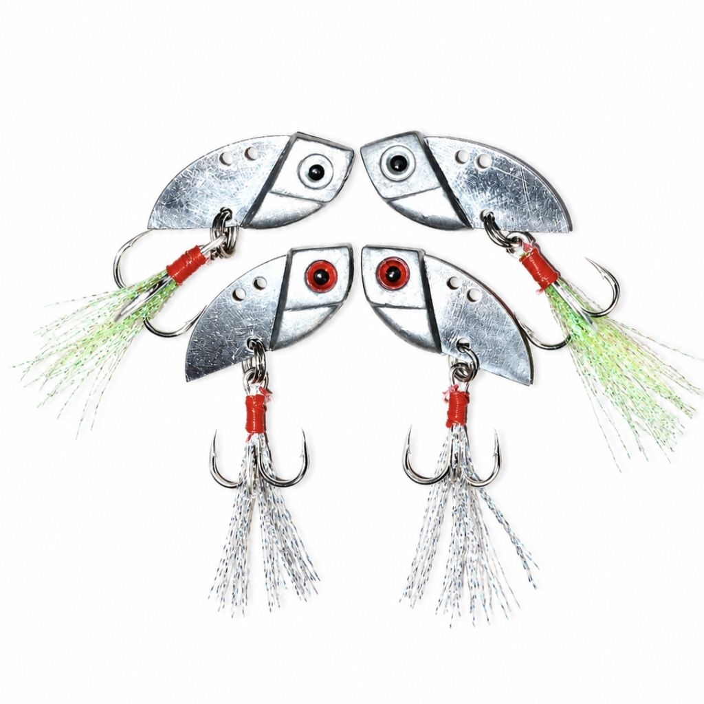 LURE VIB HS SIRIP HIU 6/7/8/9 GRAM, UMPAN DASAR CASTING IKAN GABUS,TOMAN,HAMPALA