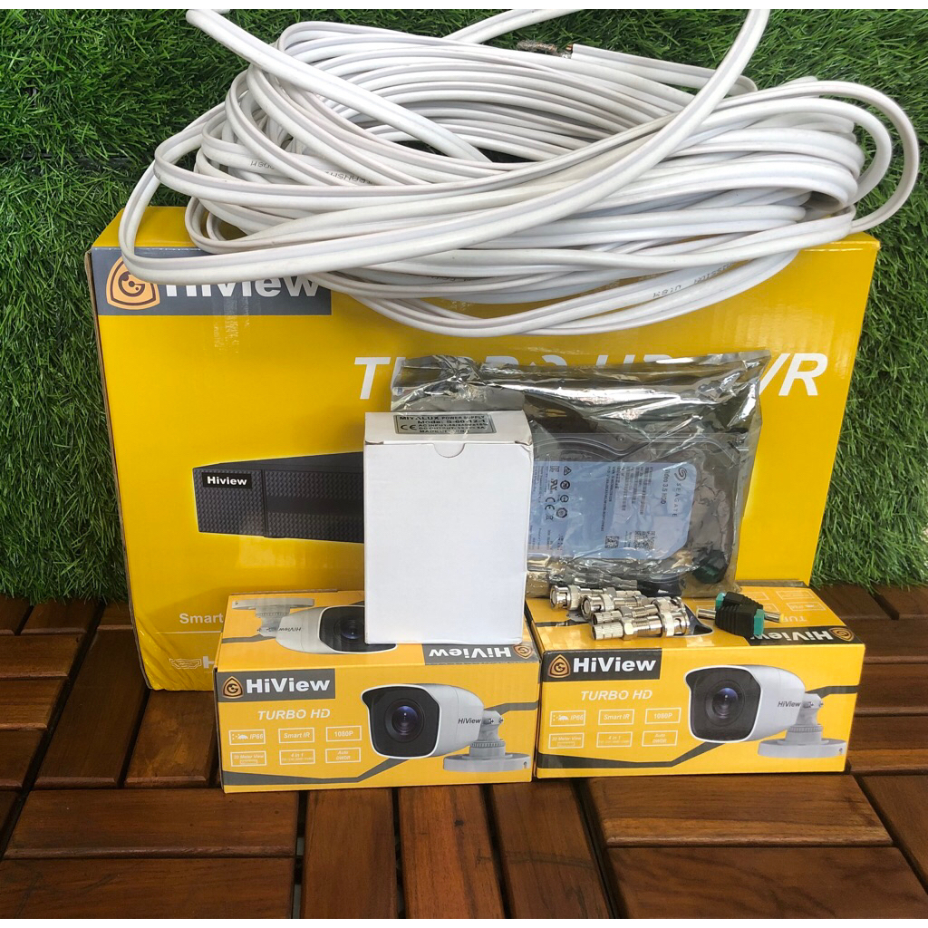 Paket CCTV Hiview 2 Channel + Pemasangan