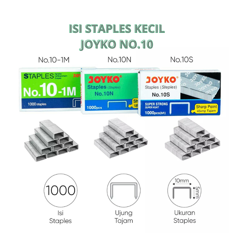 CLOTHZY - Isi Staples Kecil Joyko No.10 / Isi Staples Joyko Kotak Kecil