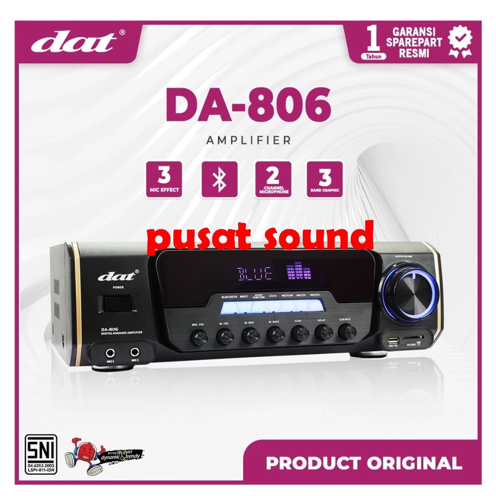DAT Karaoke Amplifier Professional 806 / Ampli Dat Da806