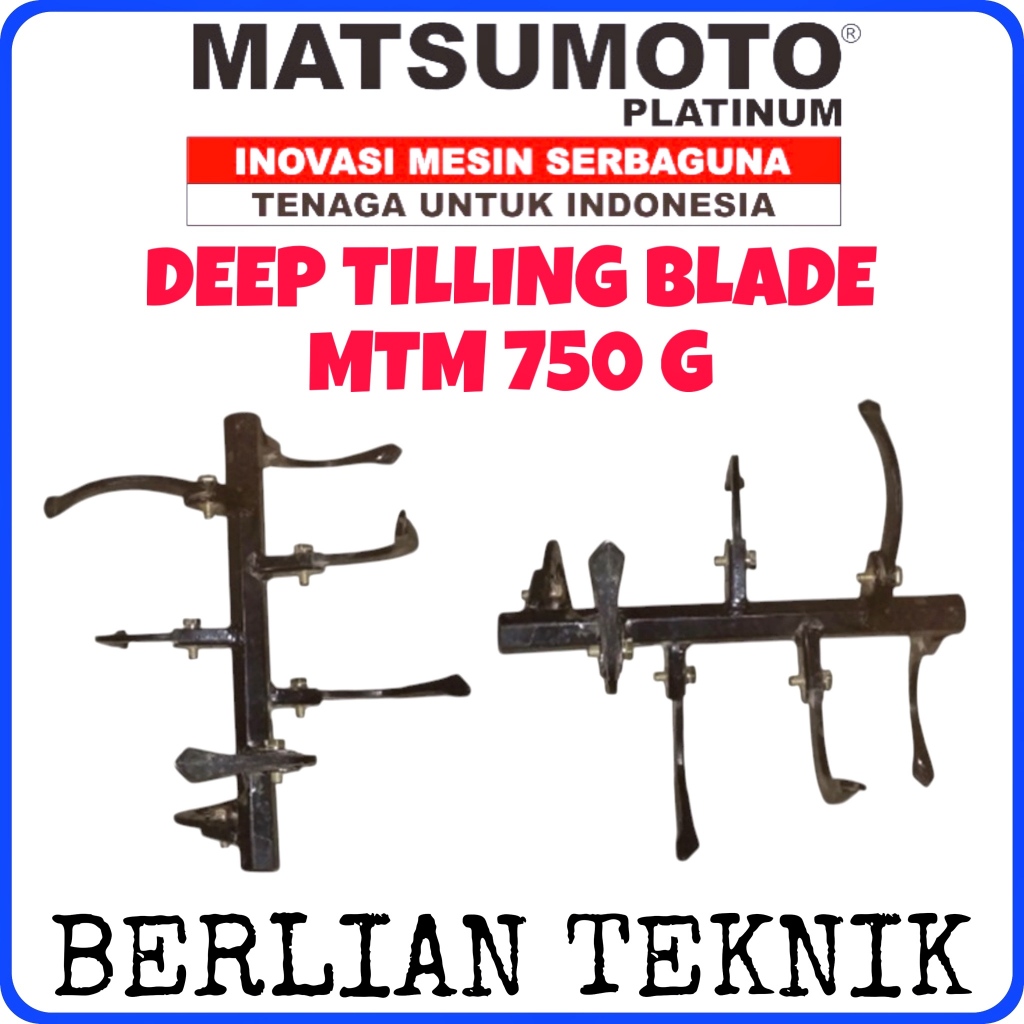 Deep Tilling Blade Traktor Tiller Matsumoto MTM 750 G