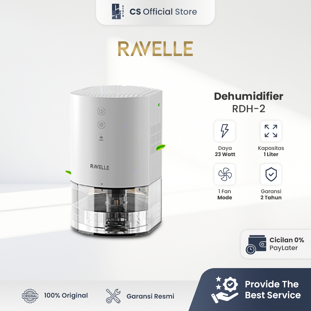 Ravelle NOVA Dehumidifier Digital 1L Smart Dehumidifier Penyerap Kelembapan Udara Serap Air Premium