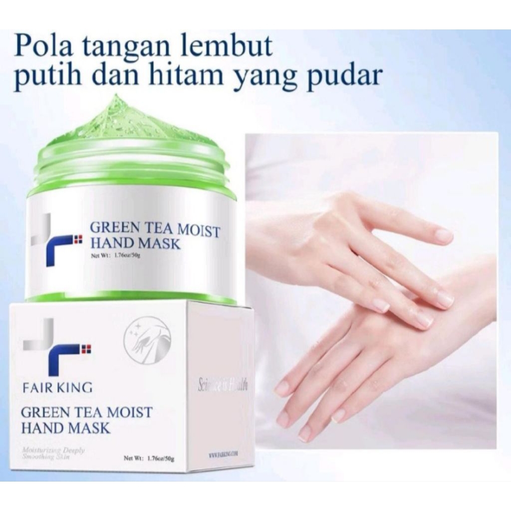 Fair King Green Tea Moist Hand Mask 50g