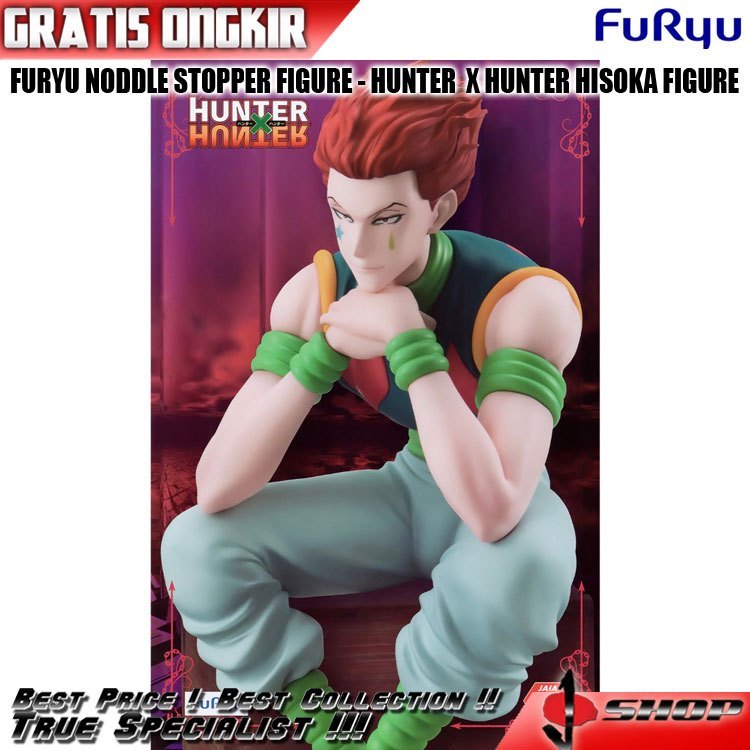 FURYU NODDLE STOPPER FIGURE - HUNTER  X HUNTER HISOKA FIGURE