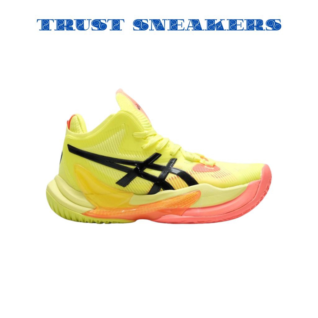 Sepatu Volly Asics METARISE 2 X Men's Shoes Paris Safety Yellow