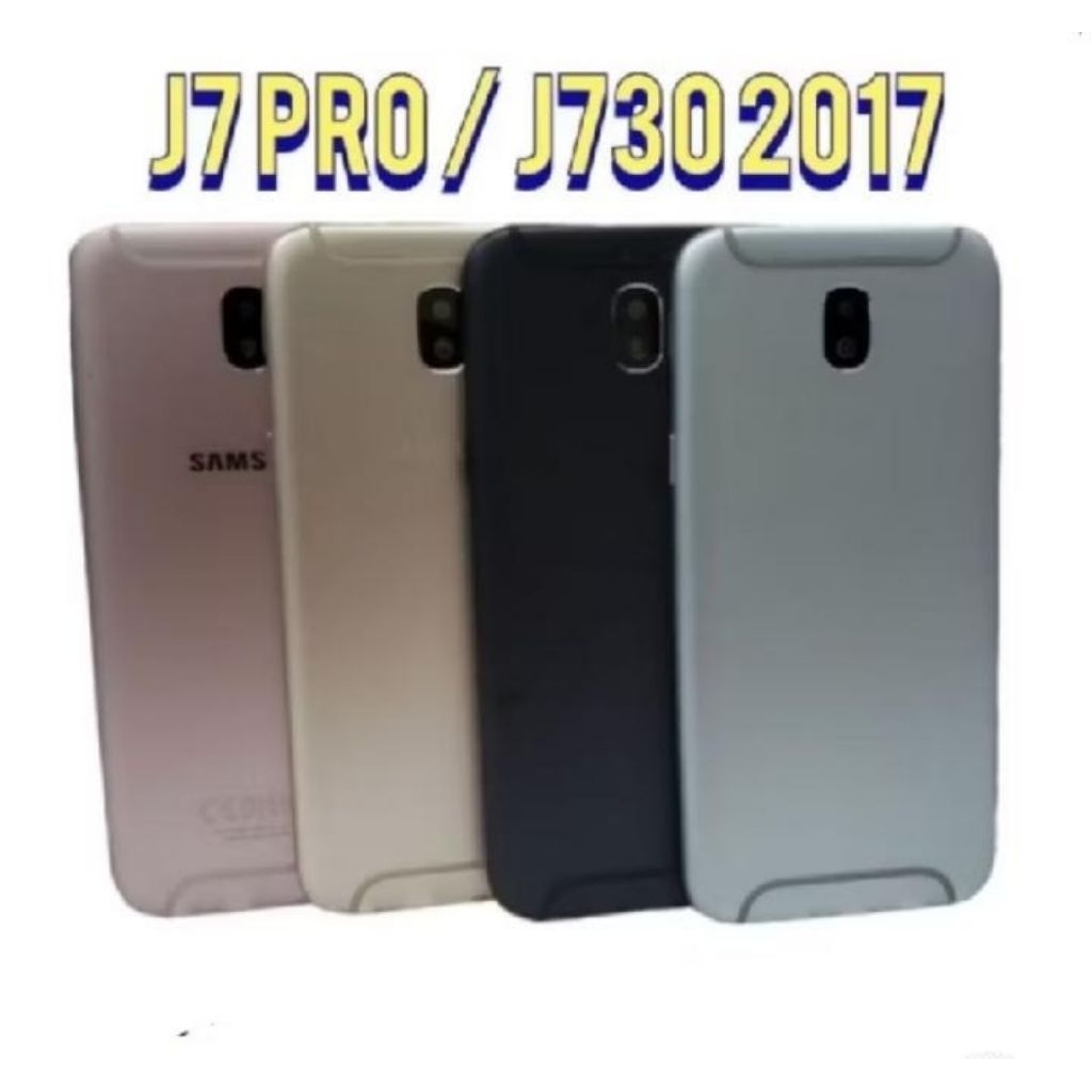 Backdoor Backcover Back Casing + Ring Kaca Kamera Samsung J7 Pro J730 2017