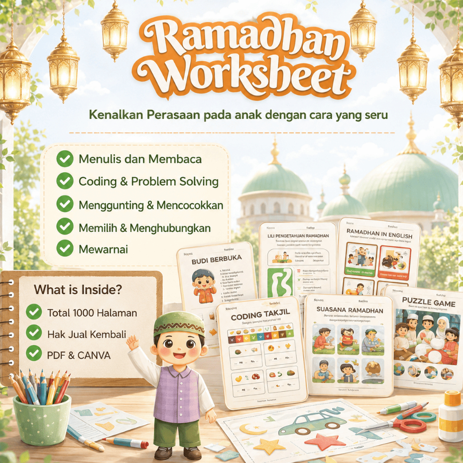 1000+ Printable Anak Tema Ramadhan | Kegiatan Seru di Bulan Ramadhan