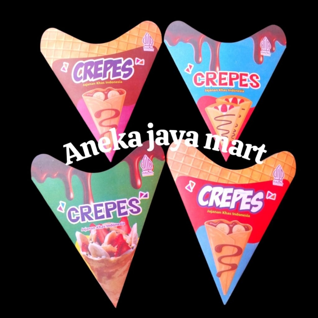 300 lembar kertas crepes / kemasan crepes / dos crepes leker