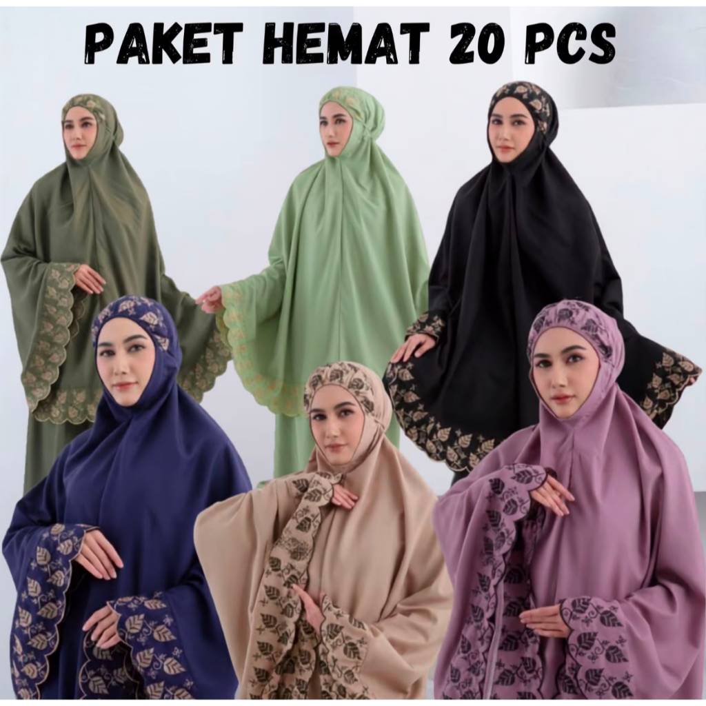 Paketan Mukena Harga Grosir Hemat 1 kodi 20pcs
