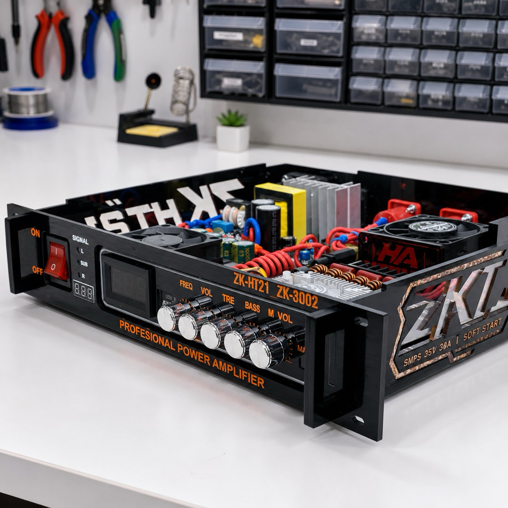 BOX POWER ZK-HT21 jemper ZK-3002 BESAR AKRILIK PNP