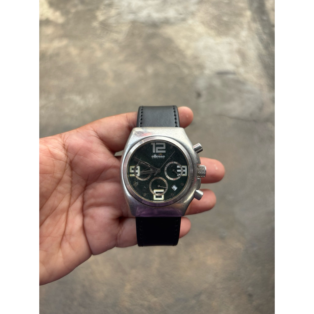 JAM TANGAN ELIS CHRONOGRAPH ANALOG VINTAGE