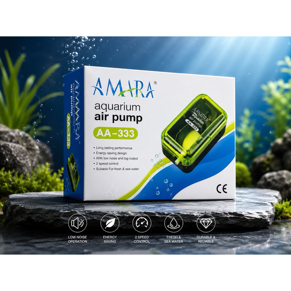 Pompa Udara Amara AA 333 Aquarium Air Pump Aerator / Aerator Aquarium
