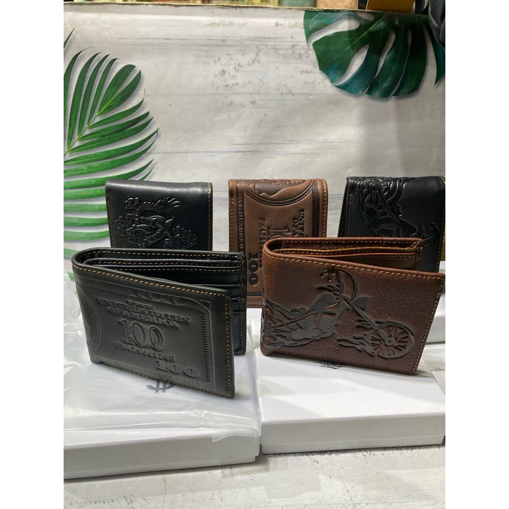 Dompet pria mini bahan kulit sapi