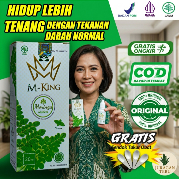 M-KING Tetes Herbal Premium – Rajanya Jamu Tetes Indonesia (Bantu Atasi Stroke, Diabetes, Kolesterol