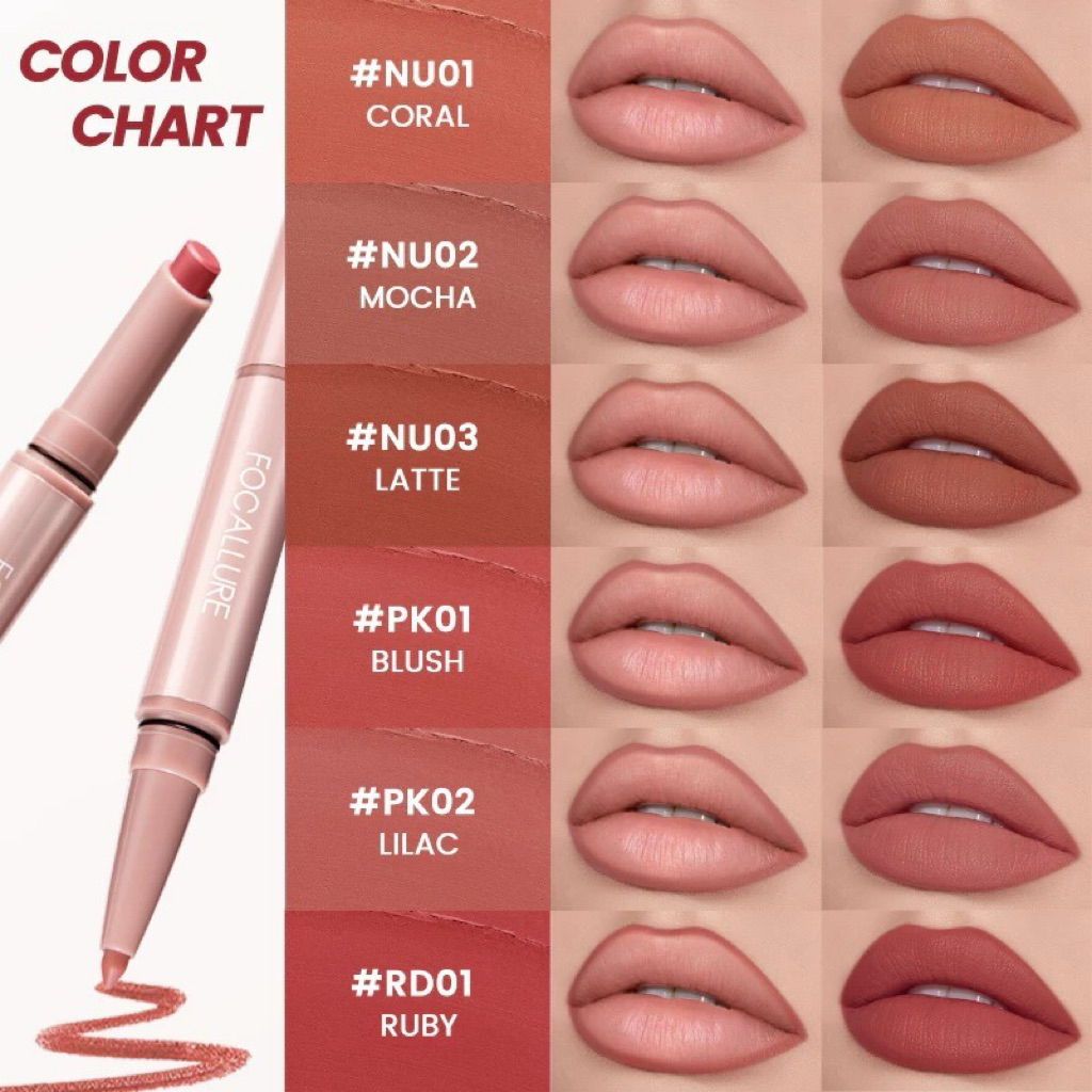 blur matte lipstik focallure