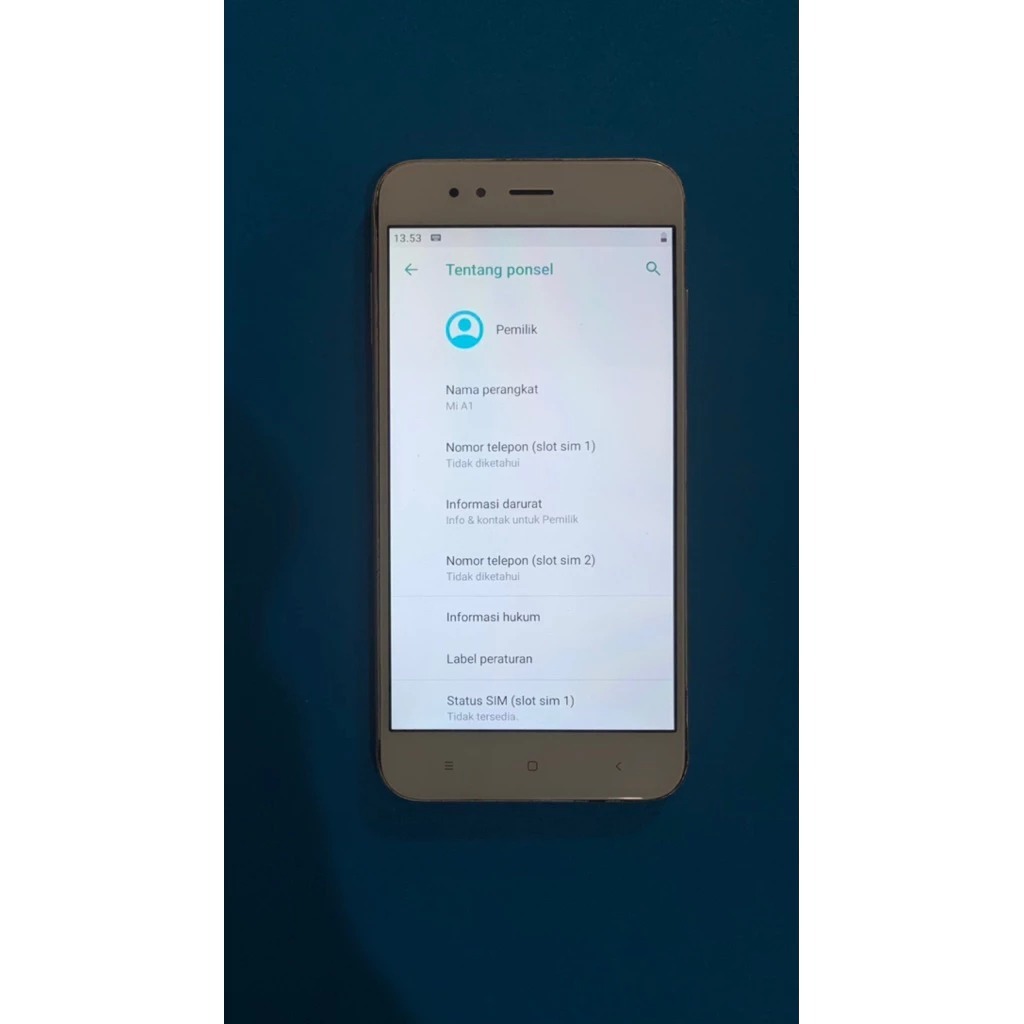 hp xiaomi mi A1 ram 4/64 bekas second murah handphone seken