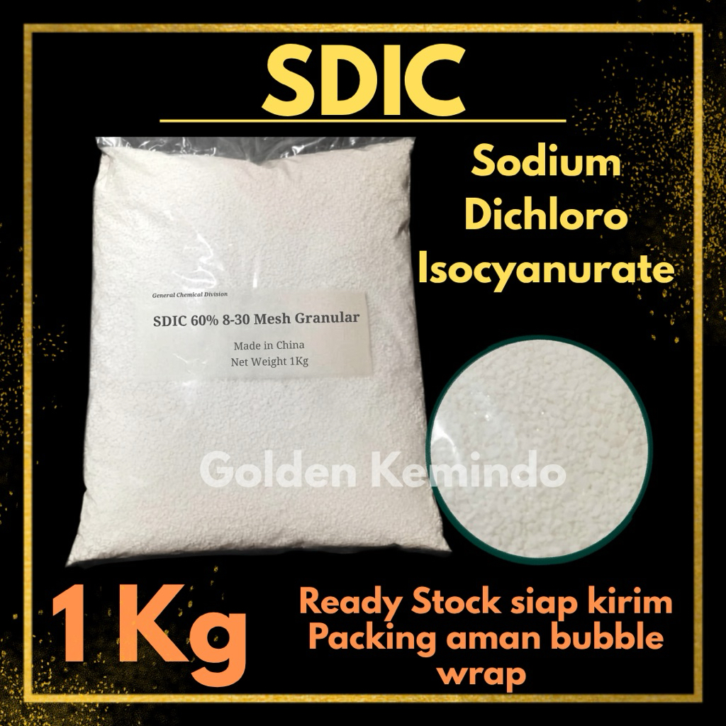 Jual SDIC Sodium Dichloro Isocyanurate 1 Kg