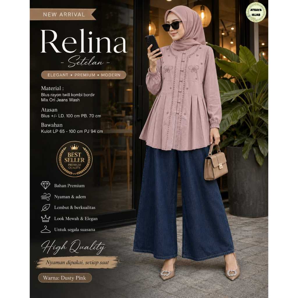 Setelan Terbaru Hafsa Setelan ORIGINAL MARSELLA FASHION