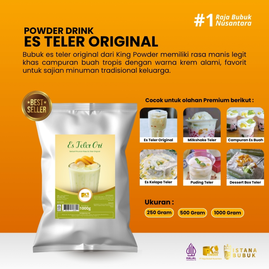 Powder Drink Reguler Original Es Teller Bubuk Minuman ES TELER