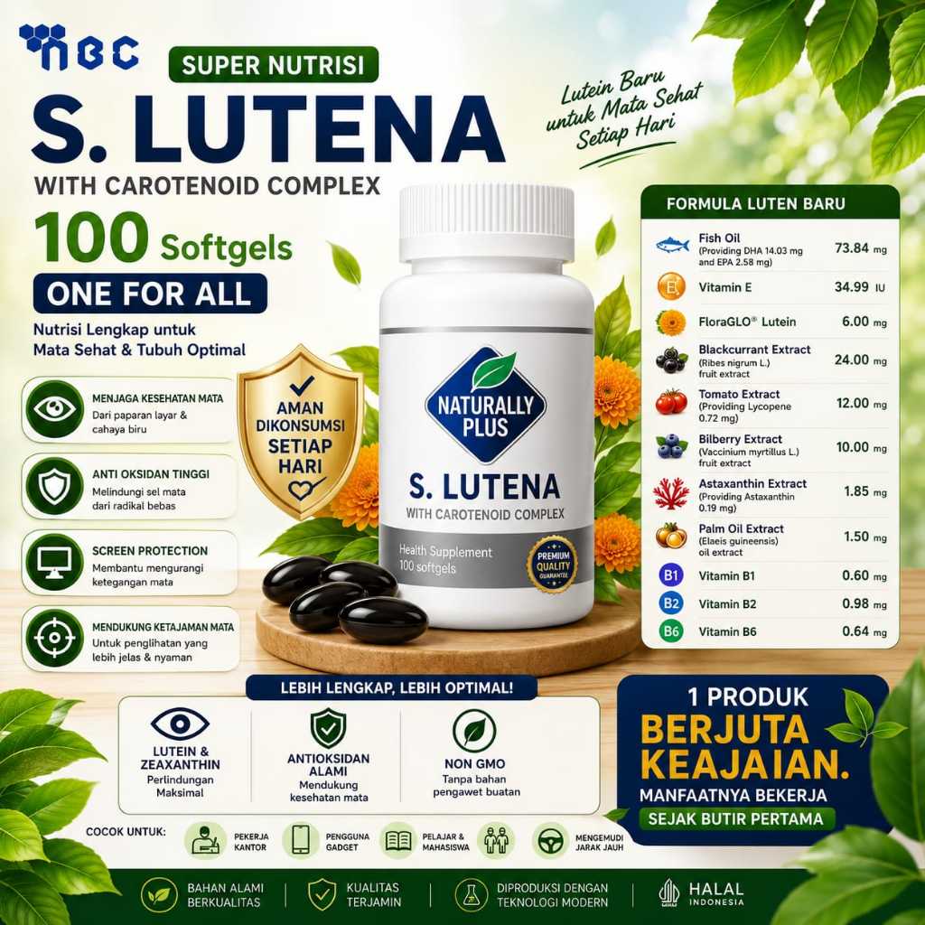 S. Lutena | S. Lutein | Super Lutena Naturally Plus Original