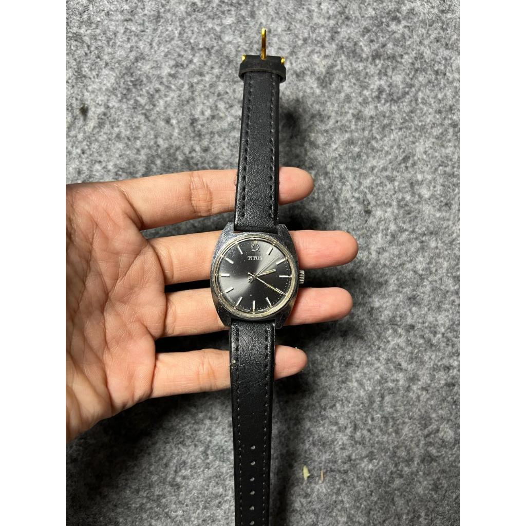 Jam tangan titus manual widing second second original