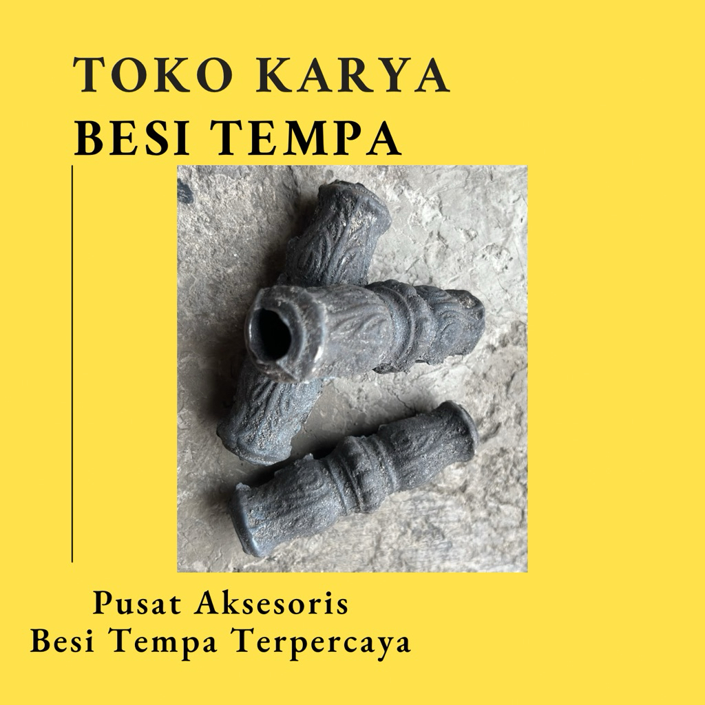 Ornamen COR Besi Semprong AL Bulat 16 mm / Ornamen Besi Tempa / Ornamen Pagar Besi dan Tralis / Akse