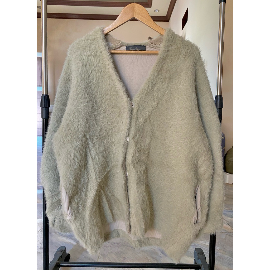 CARDIGAN FUZZY OVERSIZE / CARDIGAN RAJUT BULU KAPAS / CARDIGAN FUZZY PREMIUM