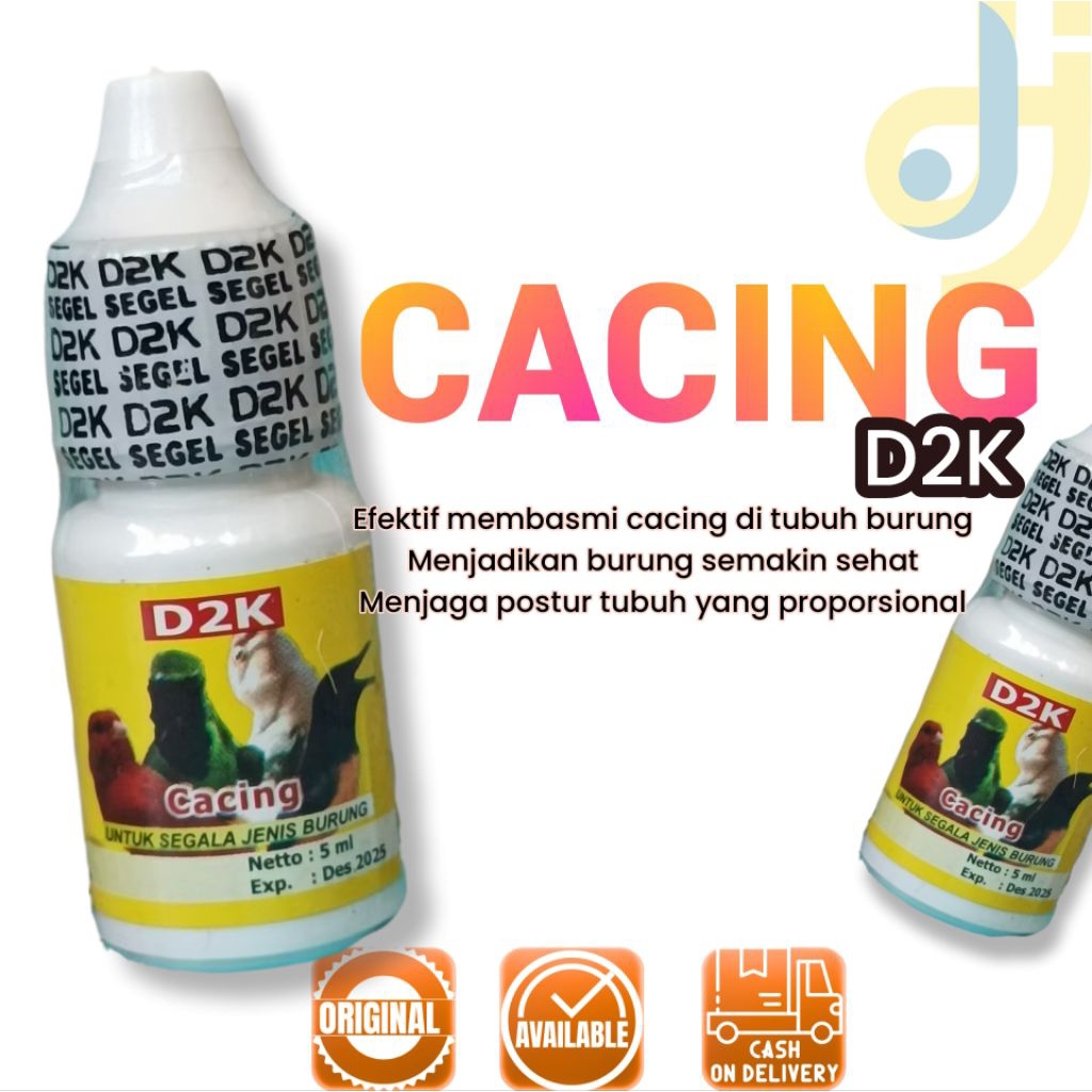 OBAT CACING D2K MEMBASMI CACING DI TUBUH BURUNG