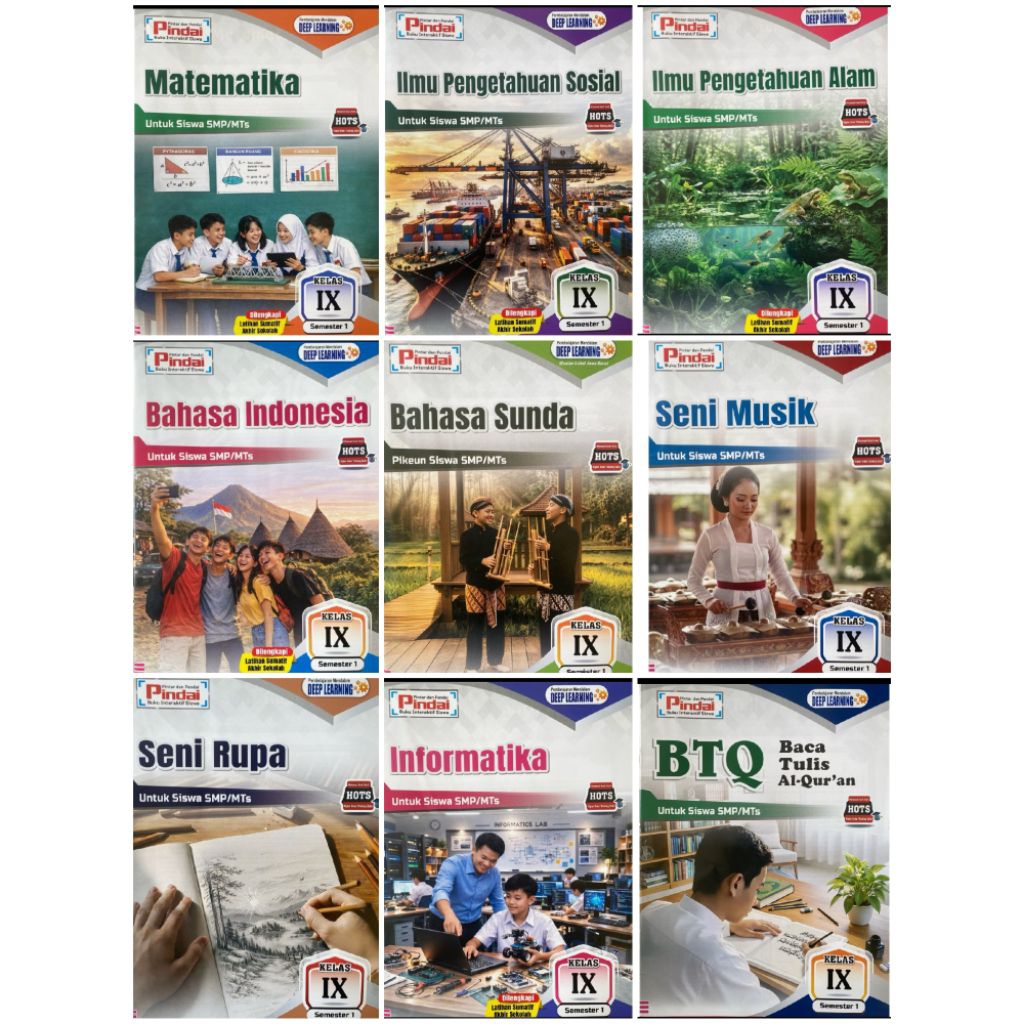 BUKU LKS PINDAI SMP/MTS KELAS IX SEMESTER 1 KURIKULUM MERDEKA ARYA DUTA