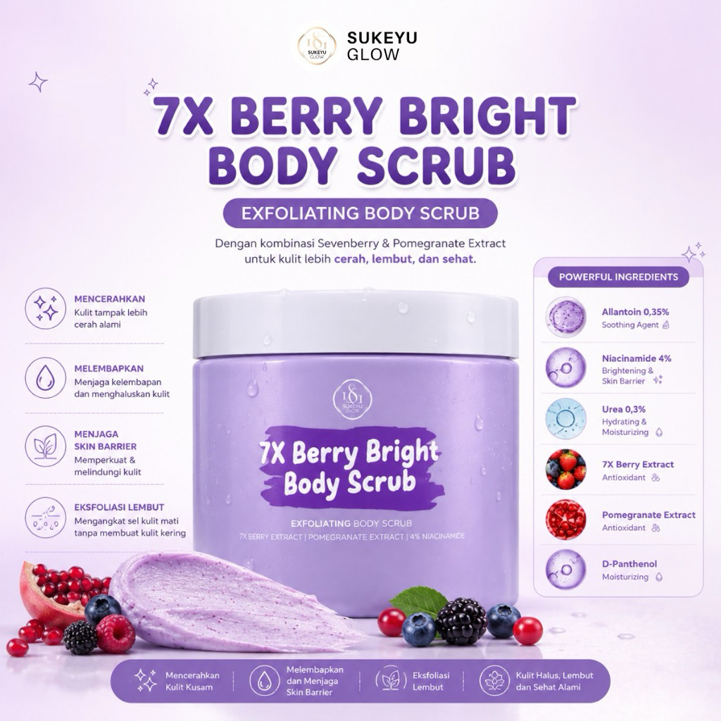 BODY SCRUB 7X BERRY BRIGHT SUKEYU