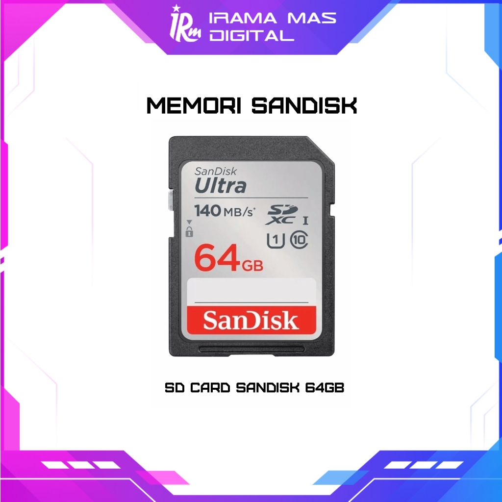 MEMORI SANDISK - SD CARD SANDISK 64GB