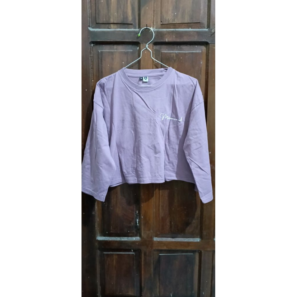 PL LIKE NEW KAOS OLAHRAGA CROP | PRELOVED KAOS OLAHRAGA LENGAN PENDEK | KAOS OLAHRAGA LENGAN 3/4