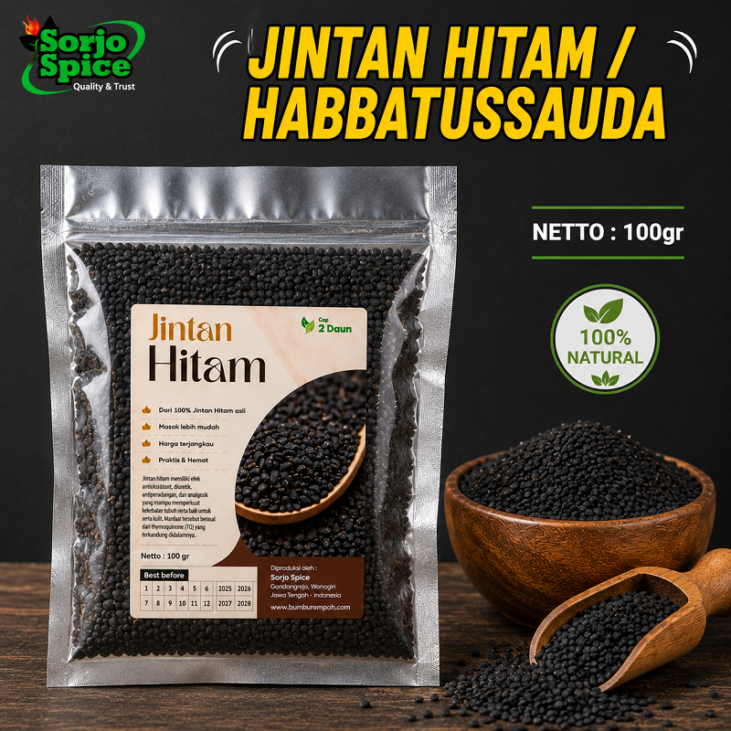 Jintan Hitam Hitam Asli Bumbu Memasak - Jintan Hitam Habbatussauda Non MSG