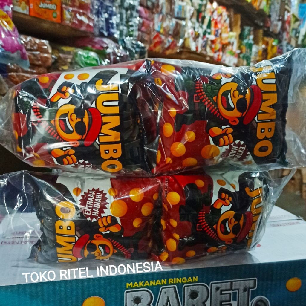 Chiki Baret Jumbo Extra Berhadiah (1 Pack isi 10 pcs)/Snack Berhadiah Baret Jumbo/Ciki Baret Jumbo B