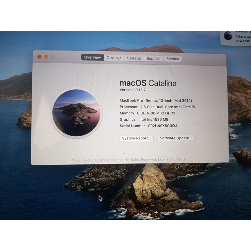 macbook pro 2014 minus