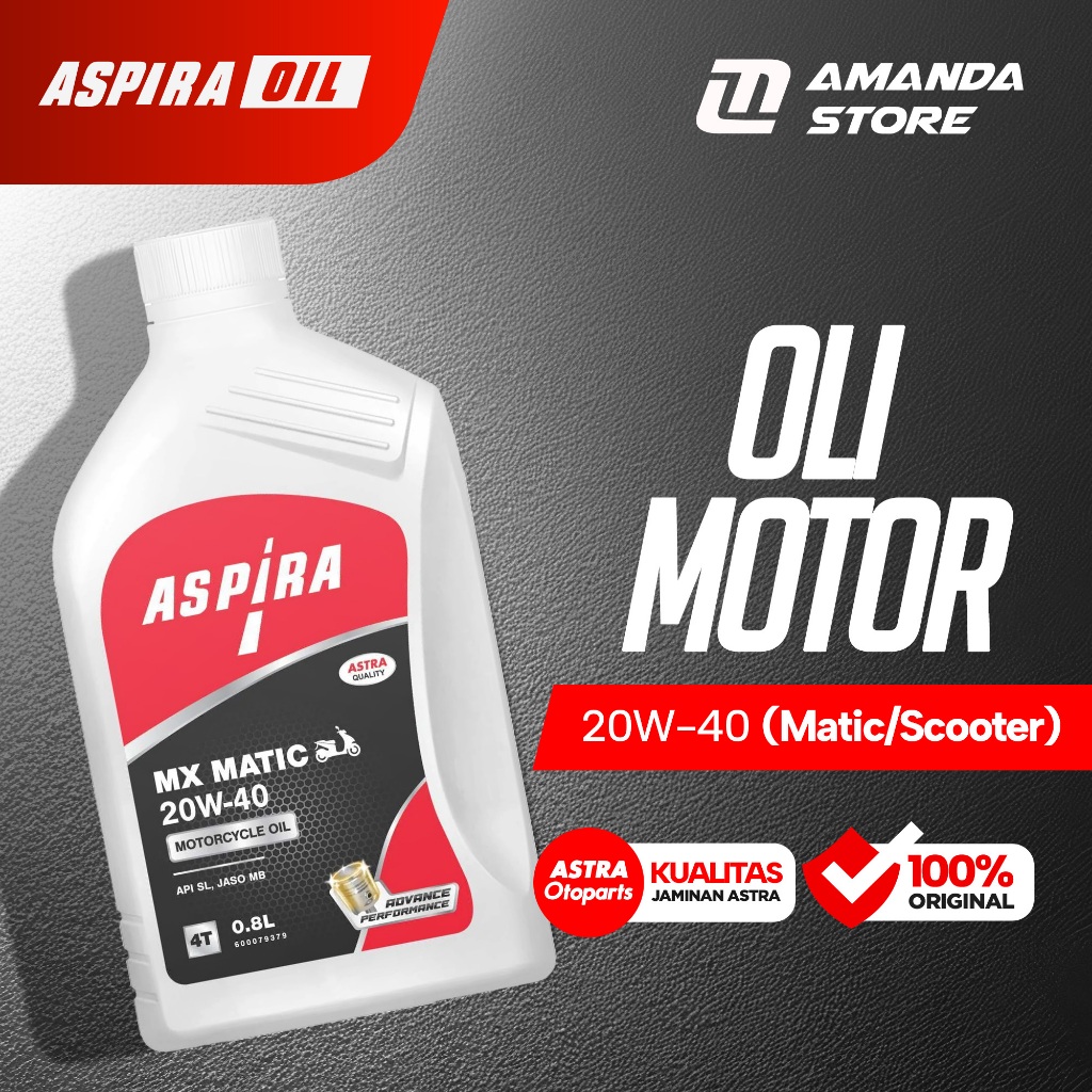 Oli Motor MATIC ASPIRA 20W-40 20W40MX Original