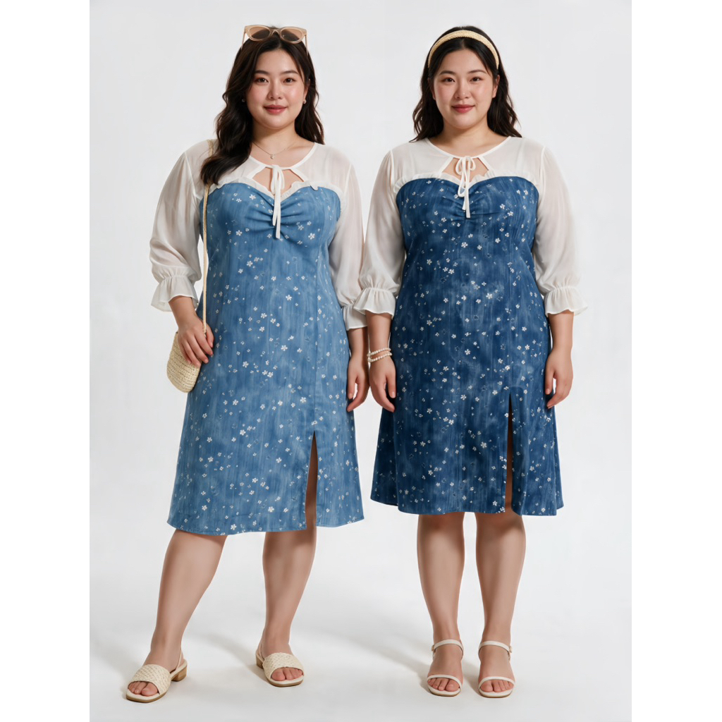 NICKIE BIGSIZE Summer Dress | Dress Jumbo | Dress Vintage Bigsize