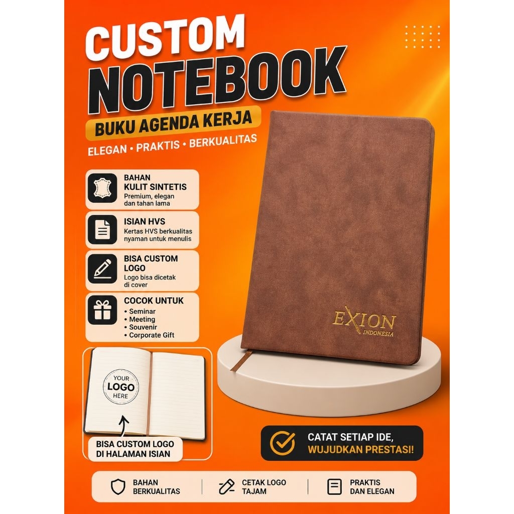 Buku agenda kerja custom/Buku notes custom/buku Notebook/buku agenda suvenir
