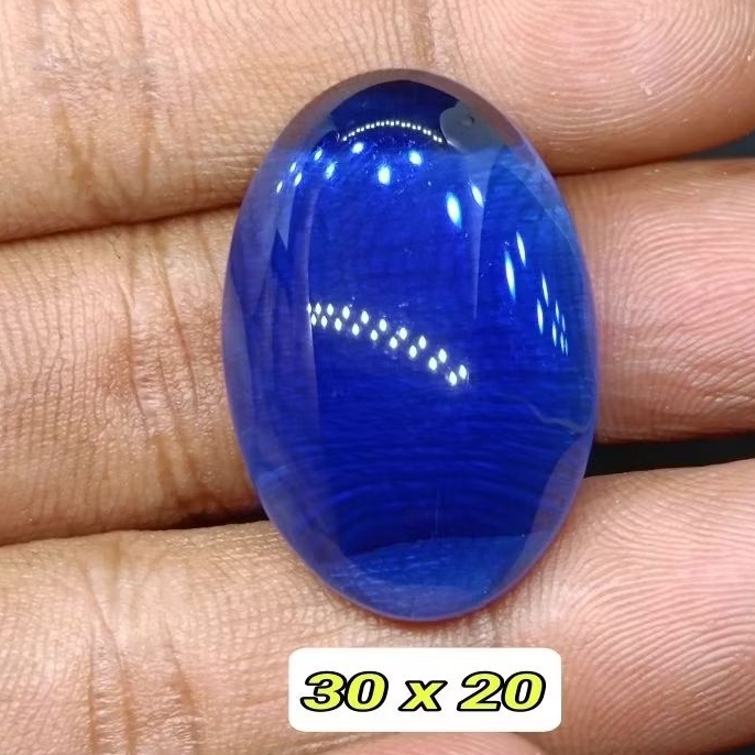 Batu Akik King Safir , Jumbo 30 x 20 mm