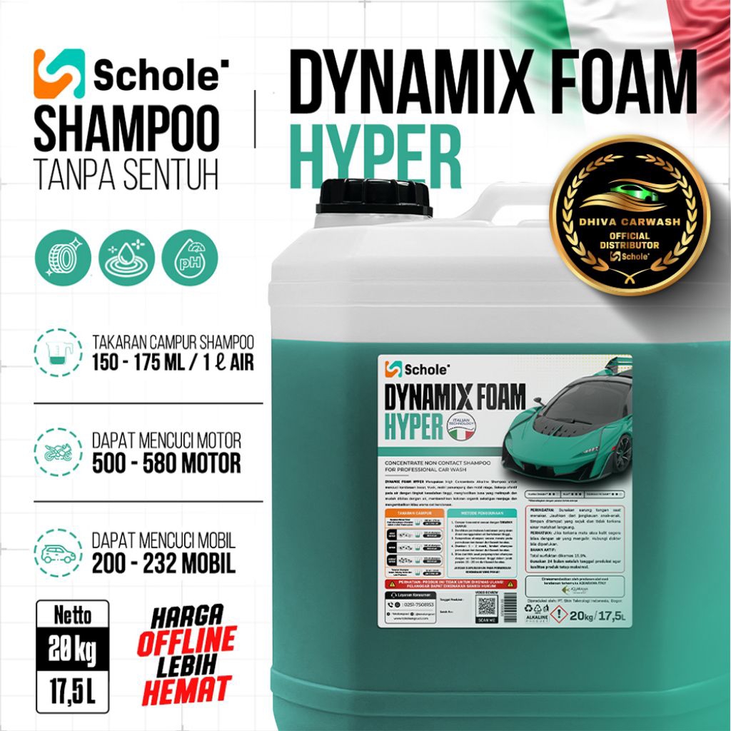 Schole Dynamix Foam Hyper 20 KG - Touchless Shampoo