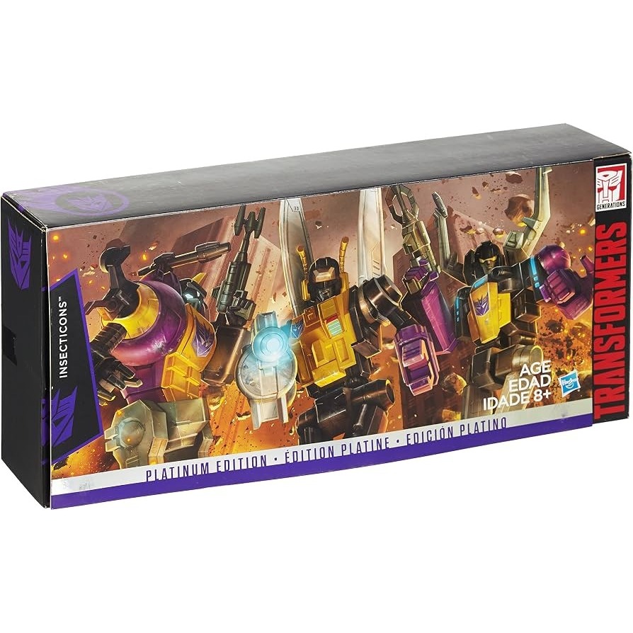 Transformers Platinum Edition Insecticons Bombshell Kickback Skrapnel Set isi 3