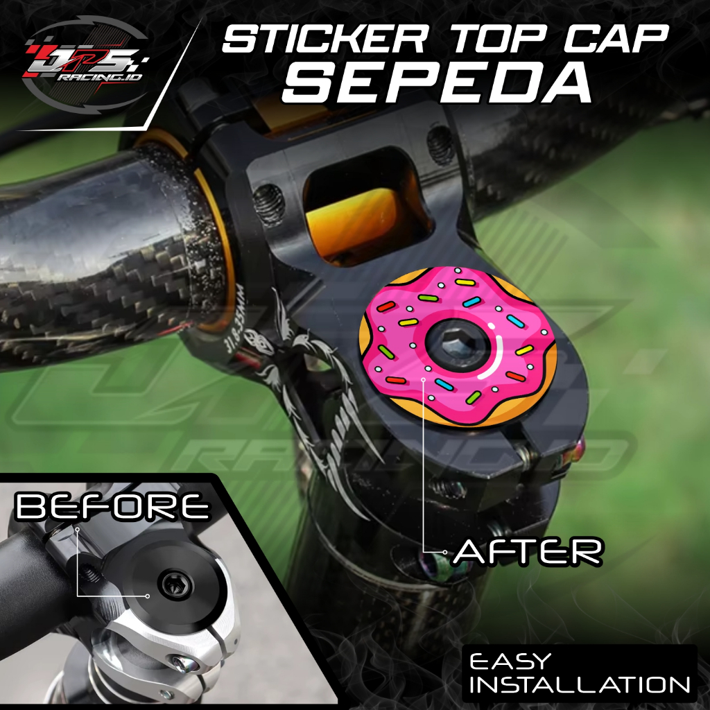Decal Top Cap Mash SF Stiker Top Cap Sticker Top Cap Stem Fixie Fixed Gear Road Bike