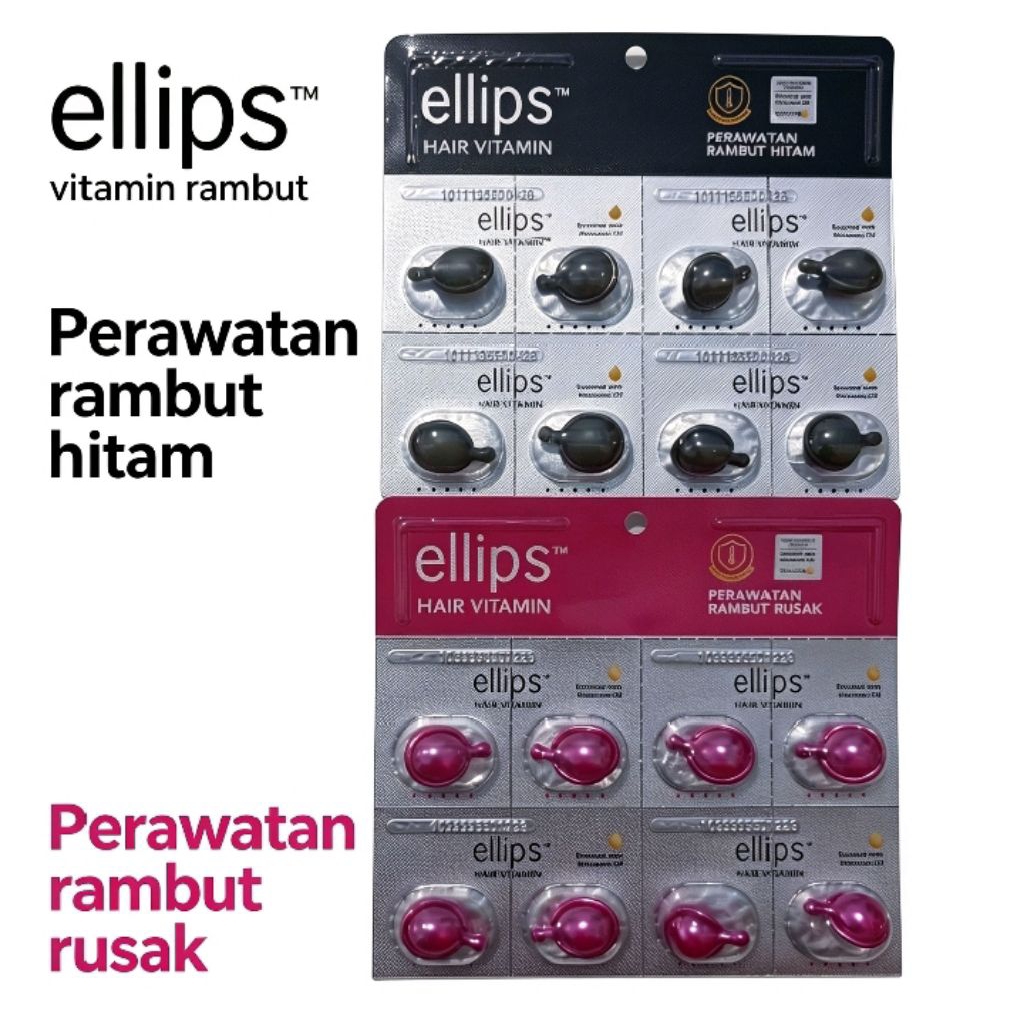 Ellips vitamin rambut rontok rusak hitam treatment rambut hair