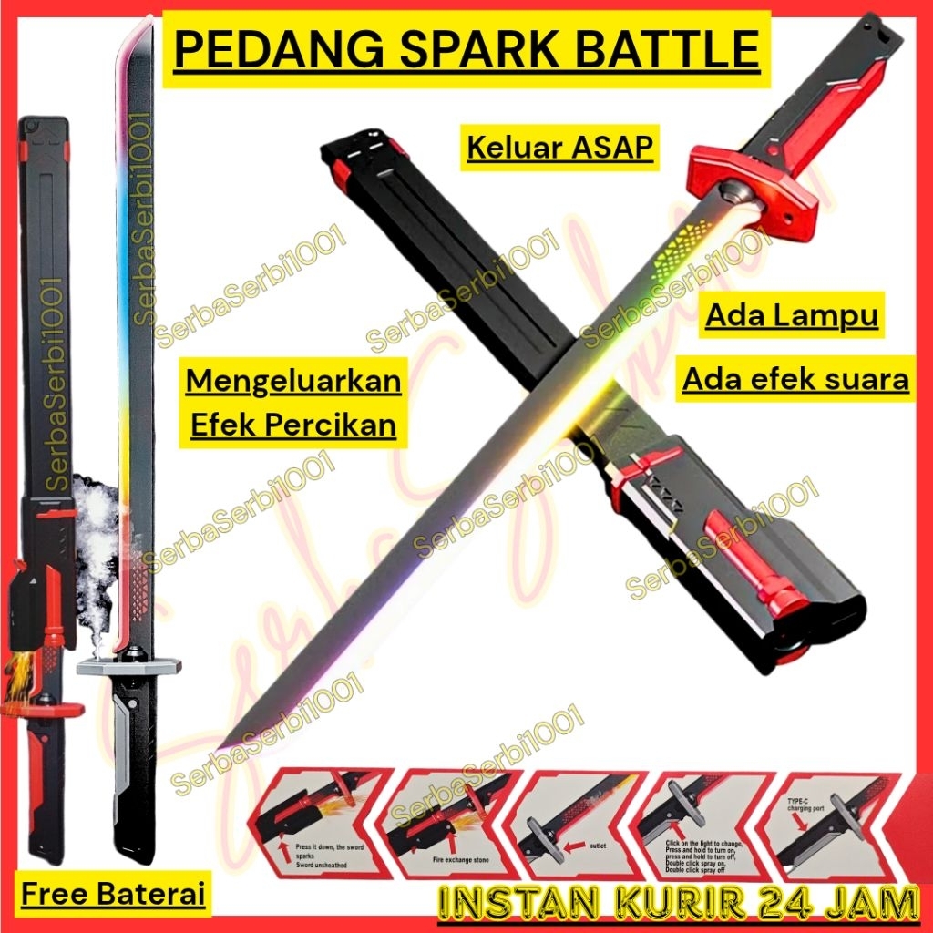 MAINAN PEDANG SPARK BATTLE / MAINAN PEDANG LIGHTSABER STARWARS / LIGHTSABER SWORD 8899